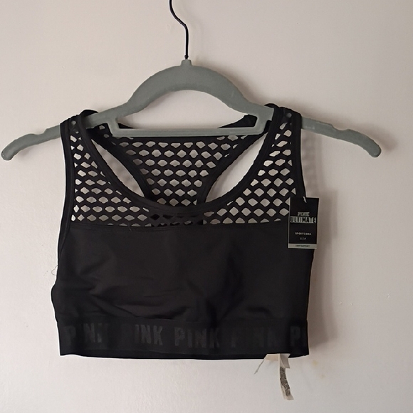 Victoria's Secret Other - Victoria's Secret Sports Bra Size Small Pink VS Ultimate Unlined Strappy Back